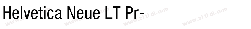 Helvetica Neue LT Pr字体转换